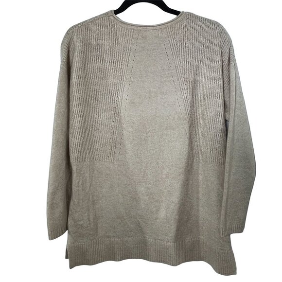 Calvin Klein Beige Knit Sweater Medium Crewneck Pullover - Picture 9 of 12